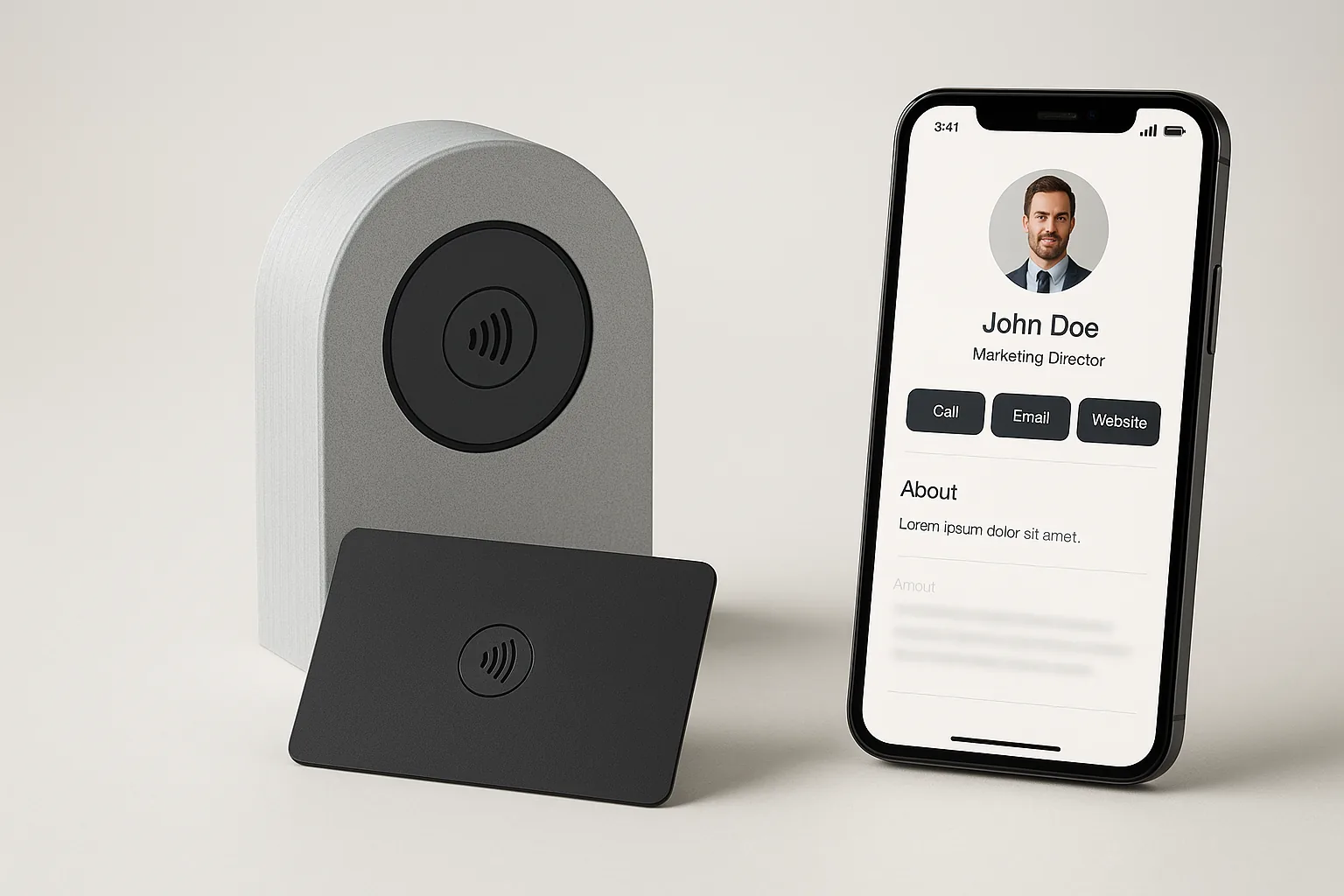 NFC tap station and NFC smart card — custom 3D printing in Doral