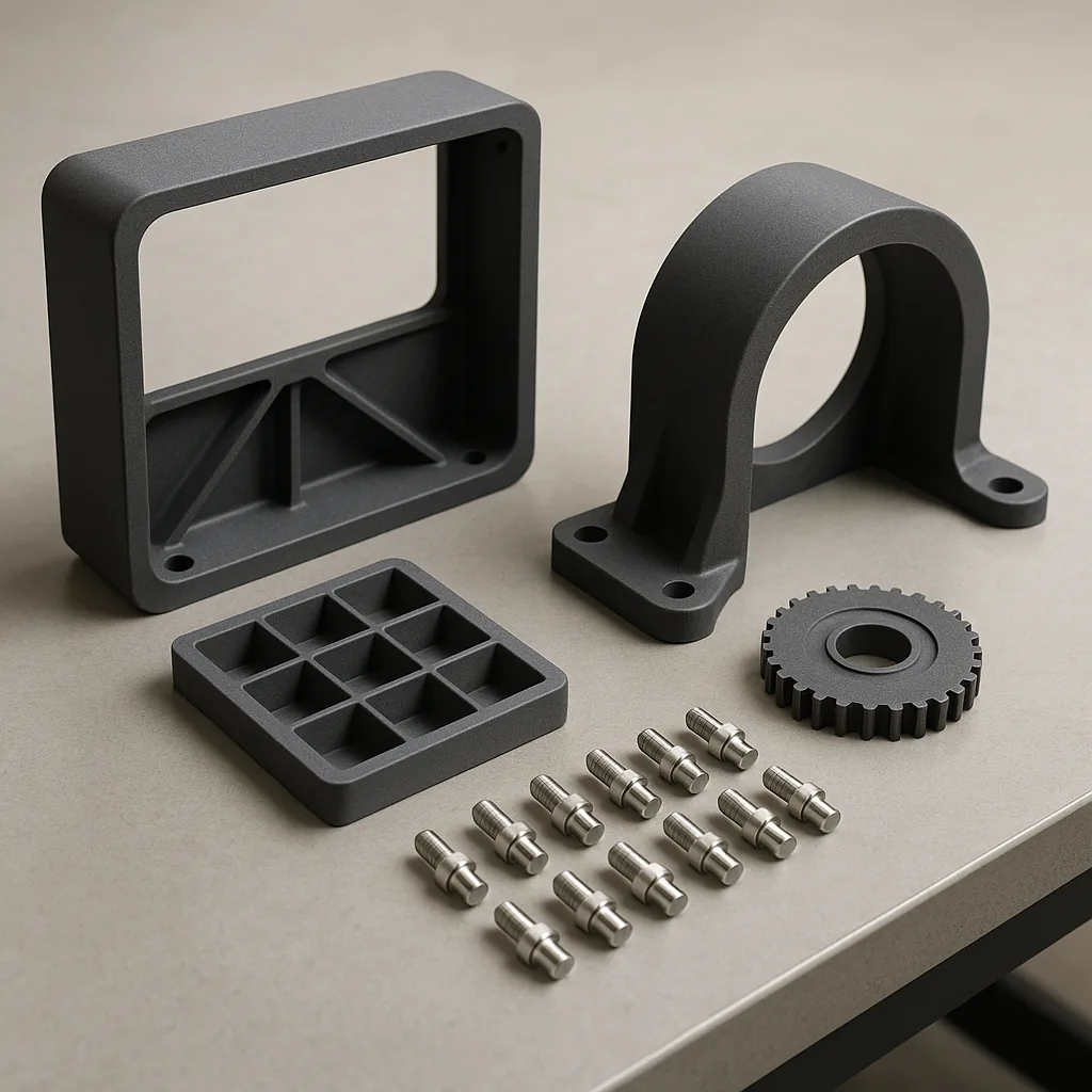3D-printed prototype parts and short-run components