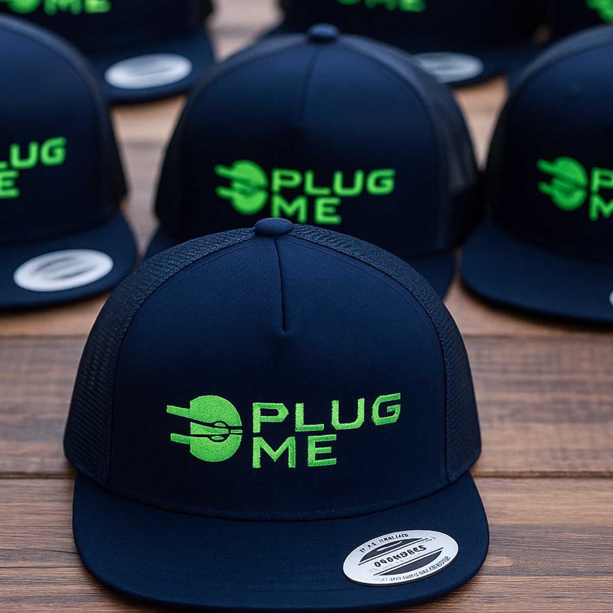 Custom hat stitching detail